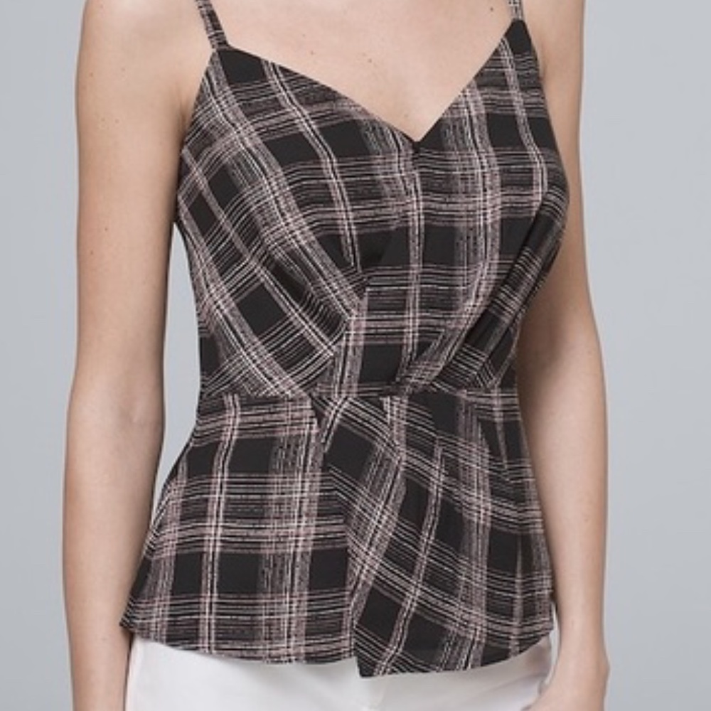 WHBM🎊 Menswear Plaid Camisole sizes 8, 10, 12, 14